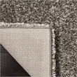 Bowery Hill Transitional Polypropylene Gray Shag Rug - 5'1