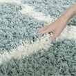 Bowery Hill Transitional Polypropylene Light Blue Shag Rug - 8' x 10'