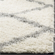 Bowery Hill Transitional Polypropylene Ivory Shag Rug - 6' x 9'