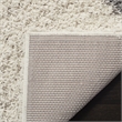 Bowery Hill Transitional Polypropylene Ivory Shag Rug - 6' x 9'