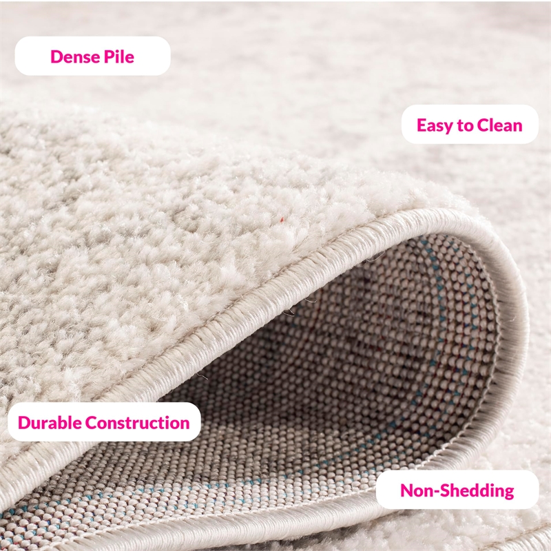 Bowery Hill Modern / Contemporary Fabric 6' Round Power Loomed Rug