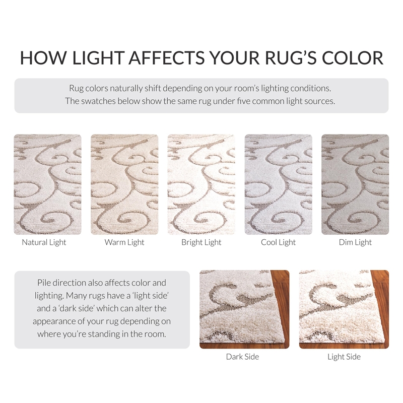 Bowery Hill Contemporary 8' X 8' Round Rug in Cream and Beige