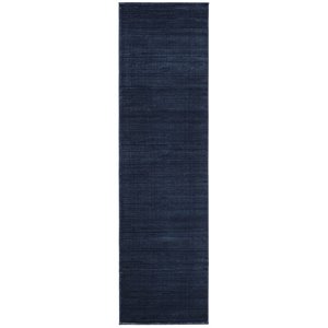 Bowery Hill Contemporary Fabric 2'2&quot x 6' Runner Rug in Navy