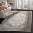 Bowery Hill Contemporary Fabric 10' x 13' Rug in Cream and Gray