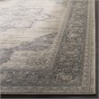 Bowery Hill Contemporary Fabric 10' x 13' Rug in Cream and Gray