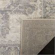 Bowery Hill Contemporary Fabric 10' x 13' Rug in Cream and Gray