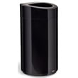 Bowery Hill Contemporary Plastic Open Top Receptacle in Black