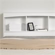 Bowery Hill Contemporary Full Bookcase Headboard in Pure White