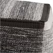 Bowery Hill Contemporary Boho Cube Pouf in Patterned Gray Melange Cotton