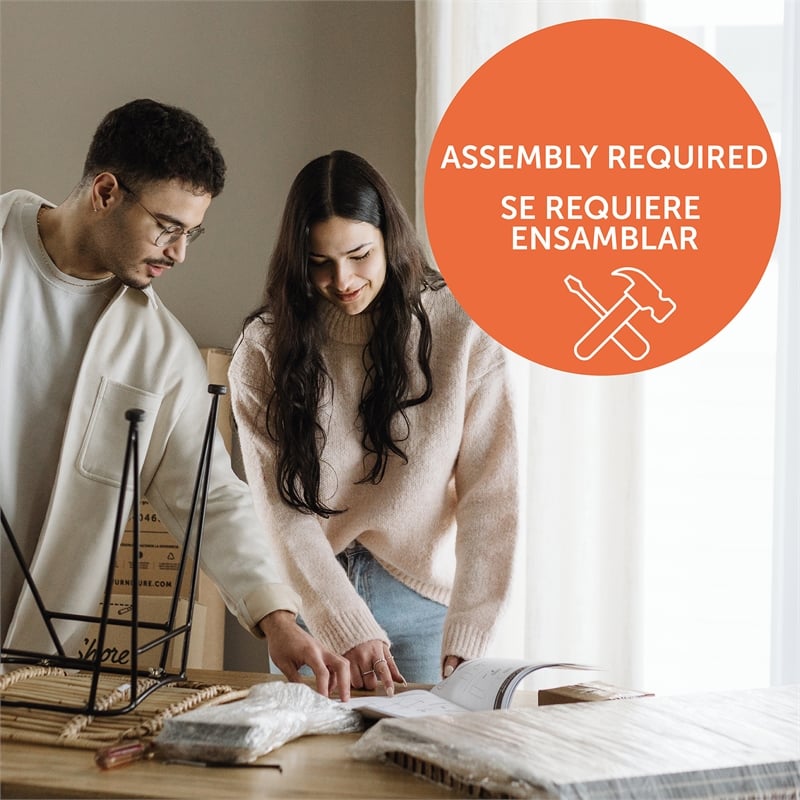 Bowery Hill Contemporary Bookcase Twin Headboard in Chocolate Finish