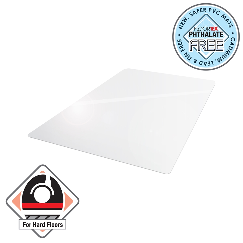 Bowery Hill Recyclable Rect Chair Mat For Carpets Size 36 x 48 inch