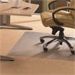 Bowery Hill PVC Rectangle Chair Mat for Carpets Clear Size 36 x 48 inch