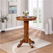 Bowery Hill Traditional Hardwood and Veneer Tabletop Pub Table in Walnut