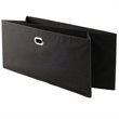 Bowery Hill Transitional Fabric Folding Basket in Black (Set of 2)