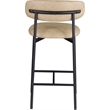 Bowery Hill Contemporary Tan Vegan Leather Counter Stool (Set of 2)