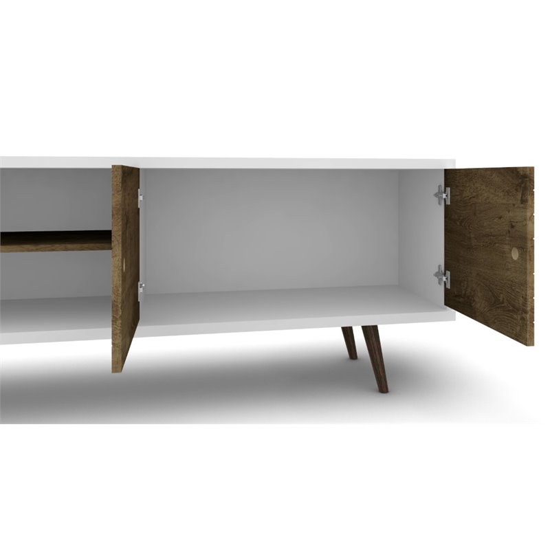 Bowery Hill Wood TV Stand for TVs up to 60