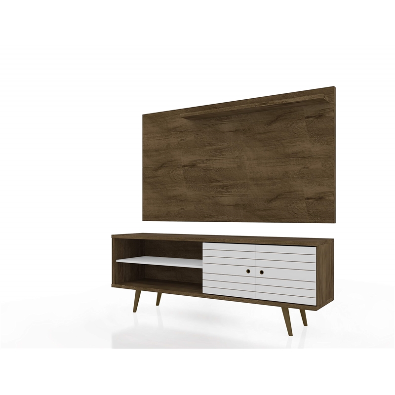 Bowery Hill Wood TV Stand for TVs up to 60