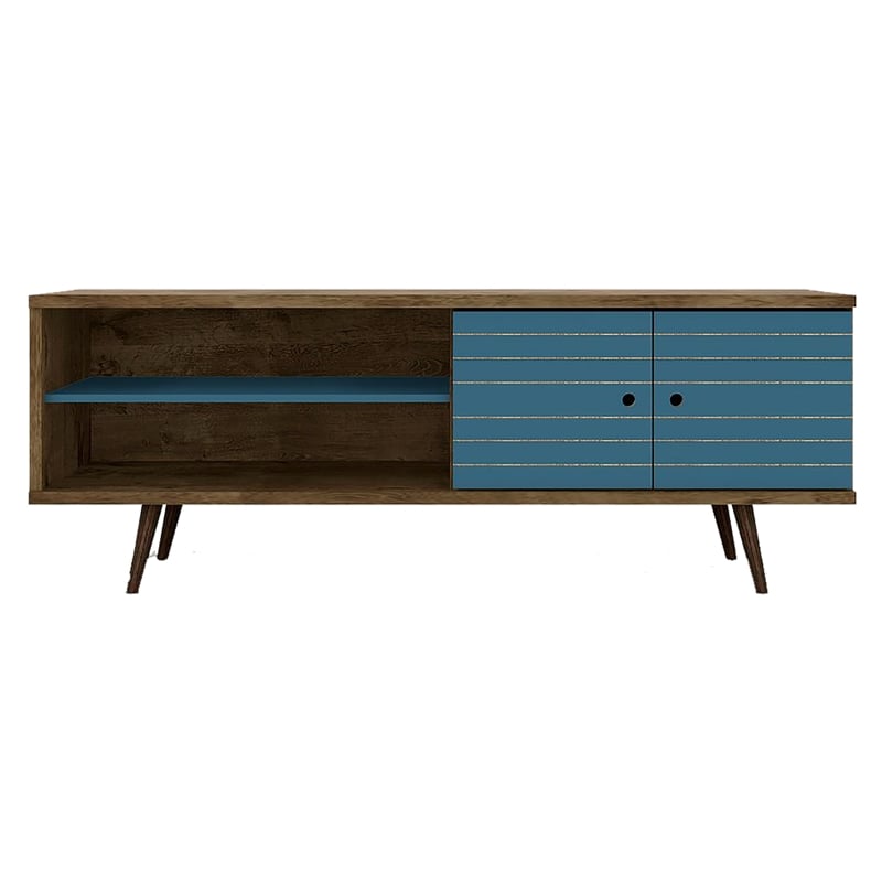 Bowery Hill Wood TV Stand for TVs up to 60