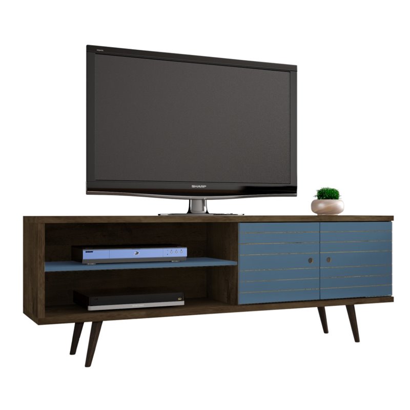 Bowery Hill Wood TV Stand for TVs up to 60