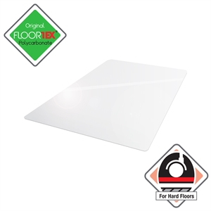 Bowery Hill Polycarbonate Rect Chair Mat for Hard Floor Clear Size 35 x 47 inch