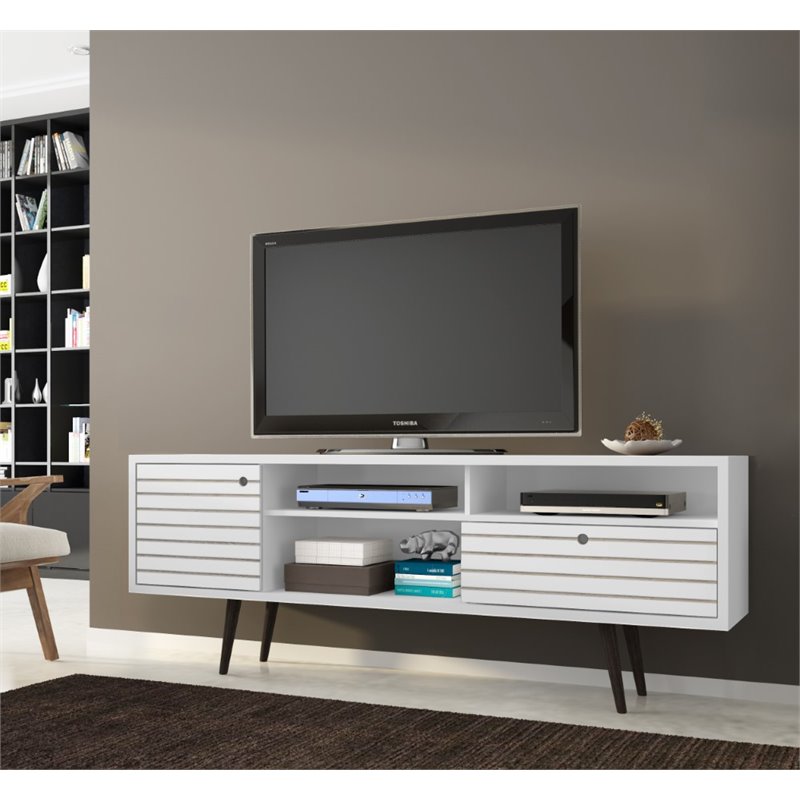 Bowery Hill Mid-Century Wood TV Stand for TVs up to 65