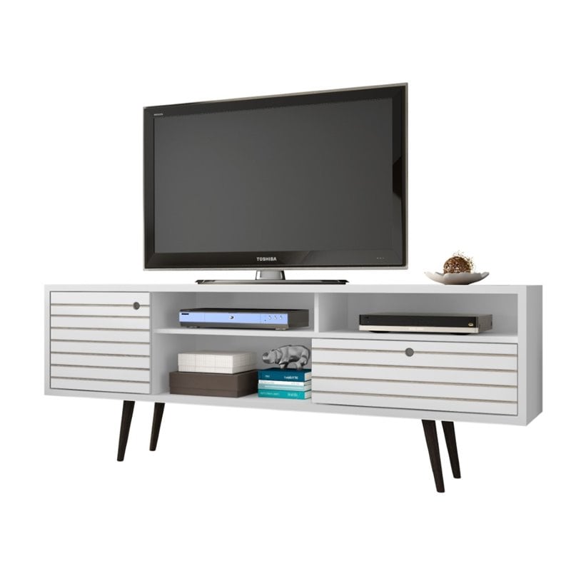 Bowery Hill Mid-Century Wood TV Stand for TVs up to 65