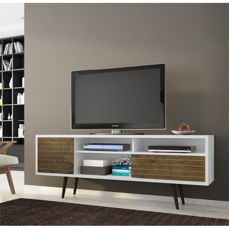 Bowery Hill Wood TV Stand for TVs up to 65