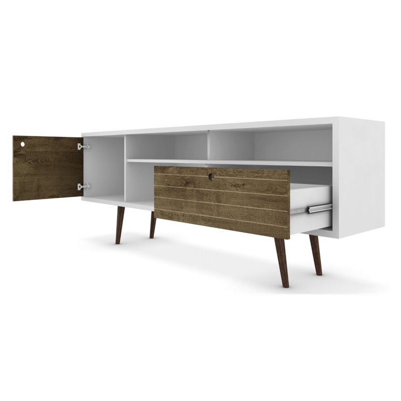 Bowery Hill Wood TV Stand for TVs up to 65