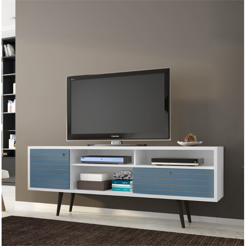 Bowery Hill Wood TV Stand for TVs up to 65