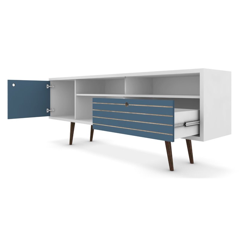 Bowery Hill Wood TV Stand for TVs up to 65