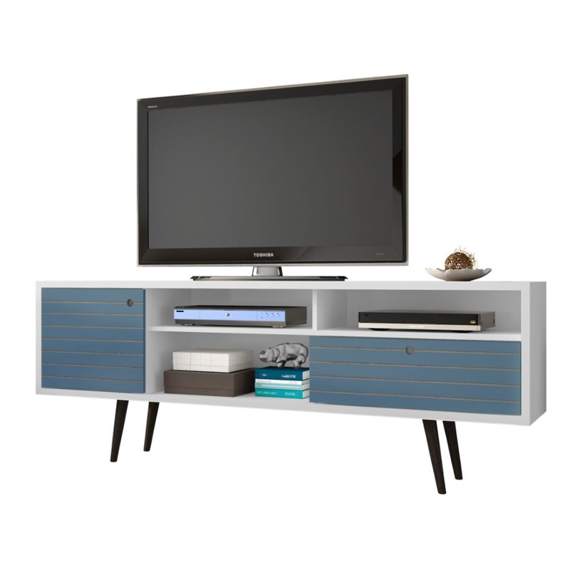Bowery Hill Wood TV Stand for TVs up to 65