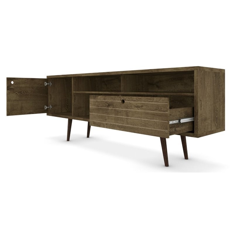 Bowery Hill Mid-Century Wood TV Stand for TVs up to 65
