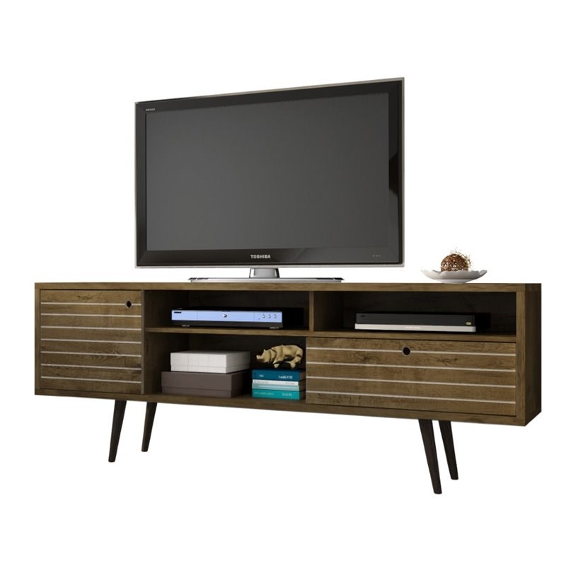Bowery Hill Mid-Century Wood TV Stand for TVs up to 65