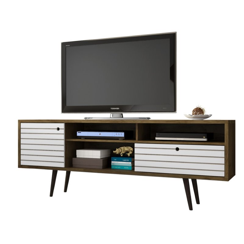 Bowery Hill Mid-Century Wood TV Stand for TVs up to 65
