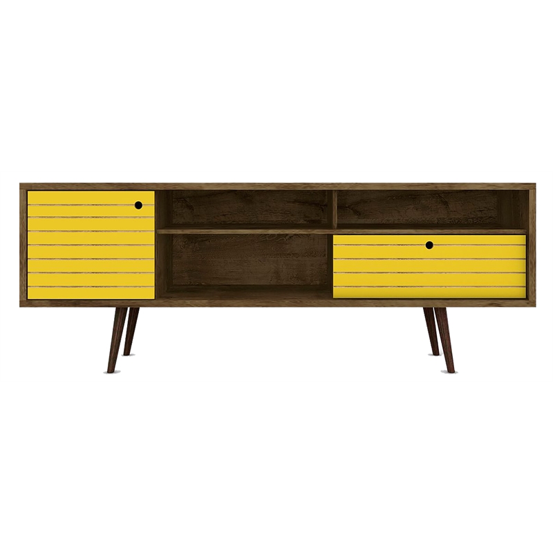 Bowery Hill Mid-Century Wood TV Stand for TVs up to 65