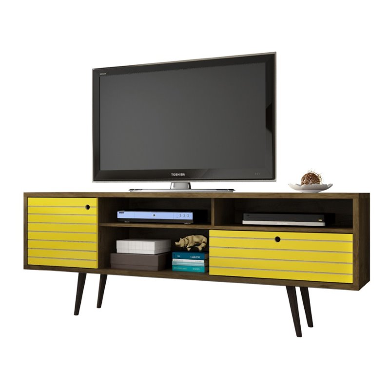Bowery Hill Mid-Century Wood TV Stand for TVs up to 65