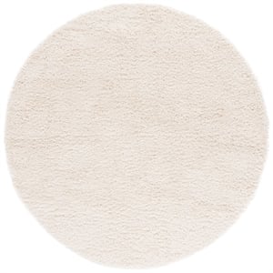 Bowery Hill Contemporary 4'-0&quot x 4'-0&quot Round Power Loomed Rug in Ivory