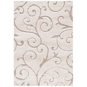 Bowery Hill Contemporary 6'-0&quot x 9'-0&quot Power Loomed Rug in Cream / Beige