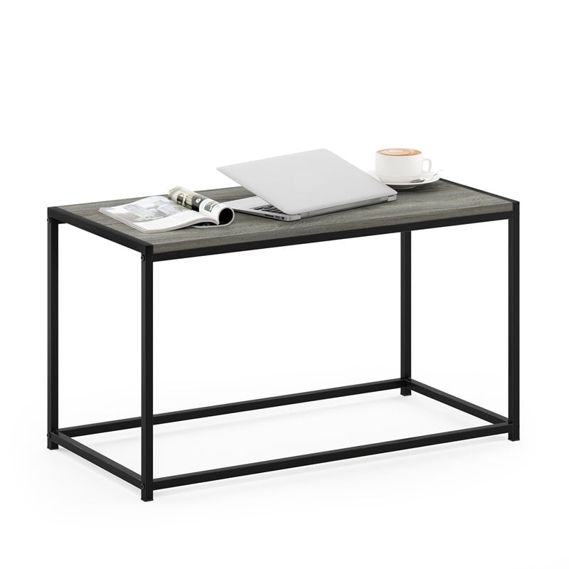 Bowery Hill Engineered Wood Living Coffee Table in French Oak Gray