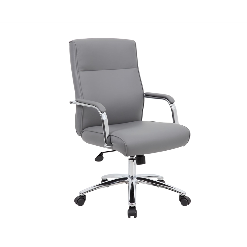 Bowery Hill Contemporary Faux Leather Swivel Executive Office Chair