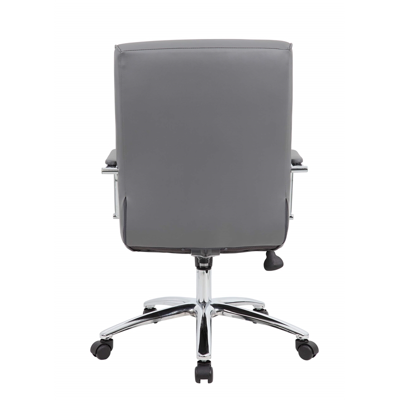 Bowery Hill Contemporary Faux Leather Swivel Executive Office Chair