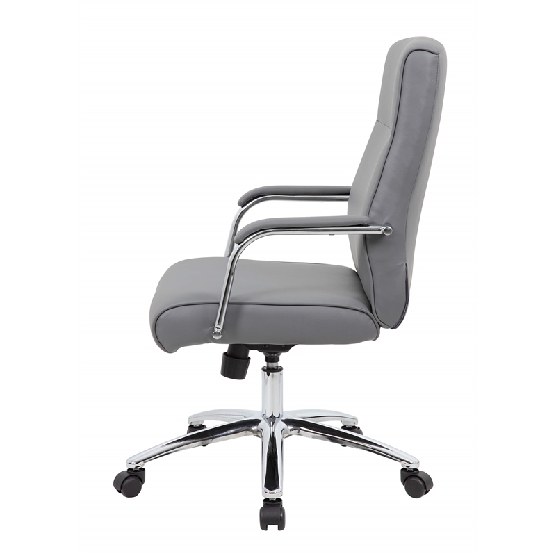 Bowery Hill Contemporary Faux Leather Swivel Executive Office Chair