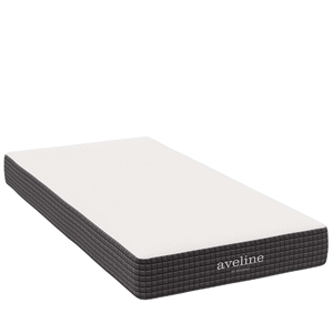 Bowery Hill 8&quot Modern Style Memory Foam Twin Mattress in White