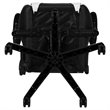Bowery Hill Leather Racing Swivel Reclining Gaming Chair in Black and White