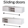 Bowery Hill Modern / Contemporary Wood TV Stand in Pure White