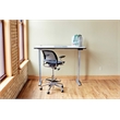 Bowery Hill Contemporary Metal Desk Organizer in White Finish