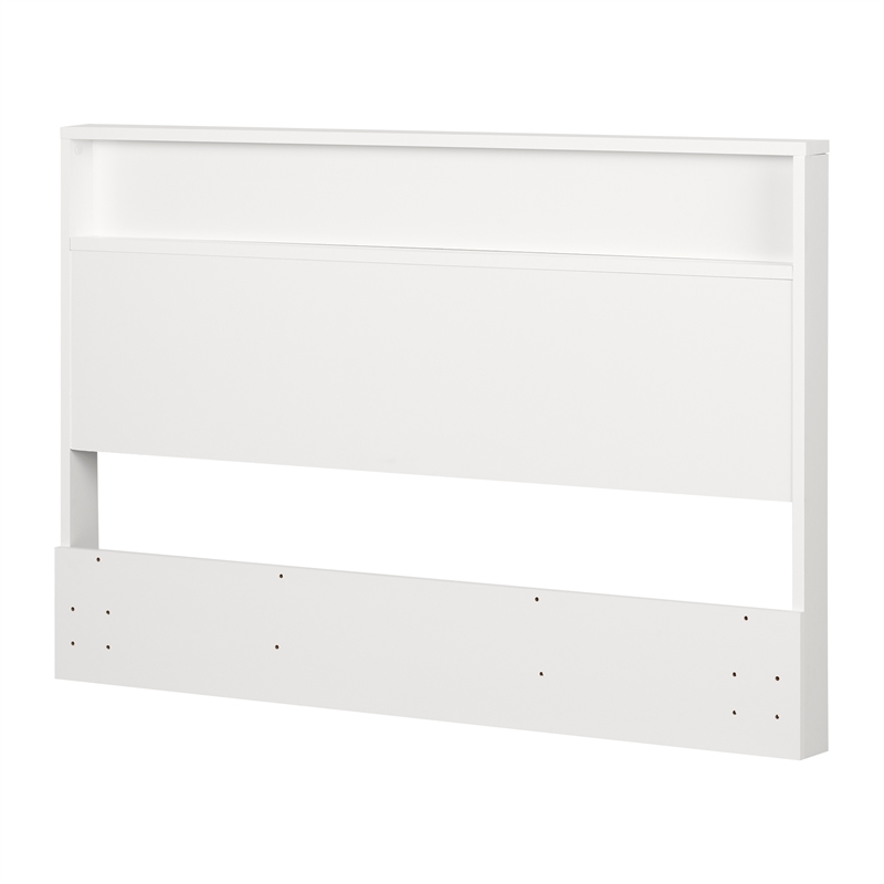 Bowery Hill Contemporary Full Queen Headboard 54 60 in Pure White