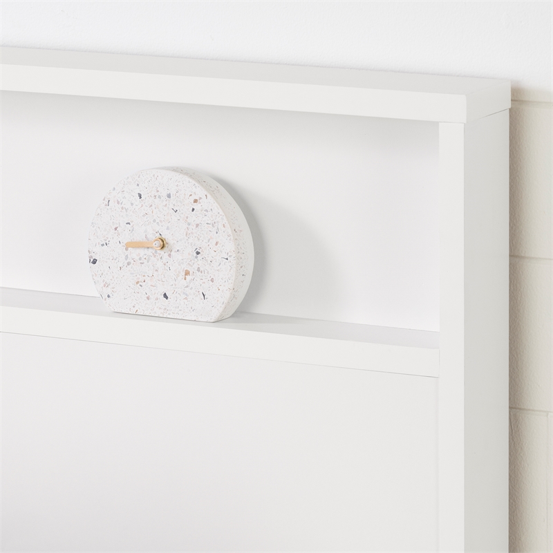 Bowery Hill Contemporary Full Queen Headboard 54 60 in Pure White