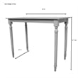 Bowery Hill Contemporary Wood Bar Table in Antique Black Finish