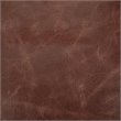 Bowery Hill Contemporary Boho Square Pouf in Brown Genuine Leather